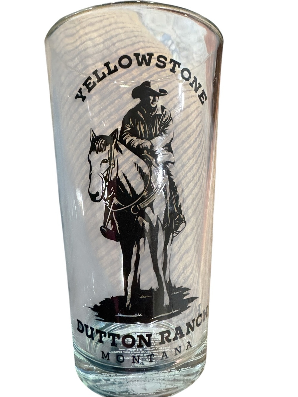 Yellowstone Dutton Ranch Glass 16 oz.  New - Picture 2 of 5
